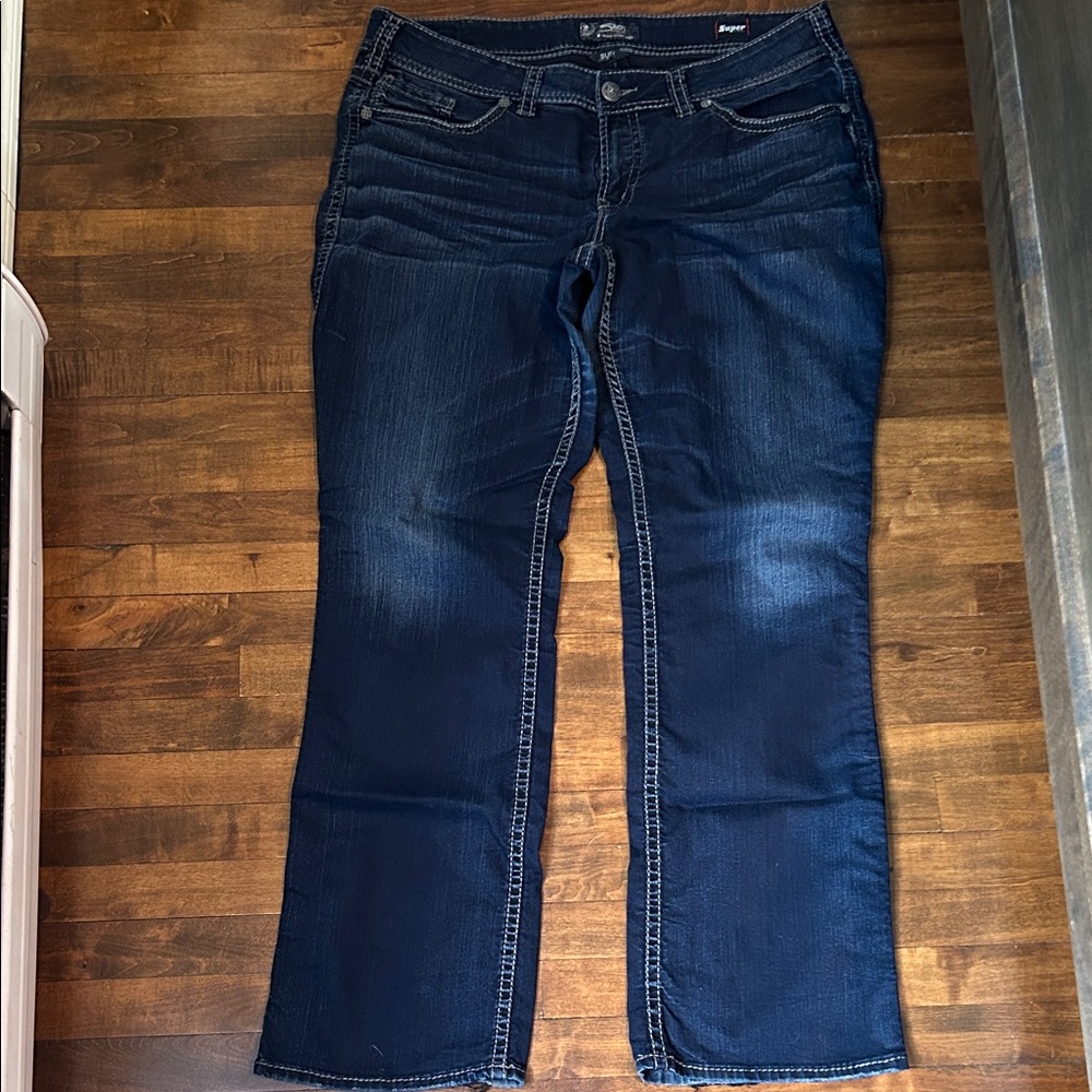 Silver Jeans Women's Dark Blue Boot Cut Jeans